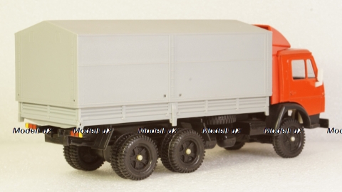 Камаз 5320 с тентом красный/серый, Арек 1:43