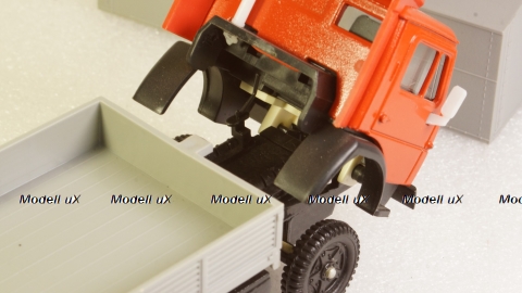 Камаз 5320 с тентом красный/серый, Арек 1:43