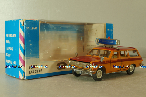 Газ-2402 Волга Аэрофлот, оранжевый, август 87г.,  Тантал/Радон 1:43