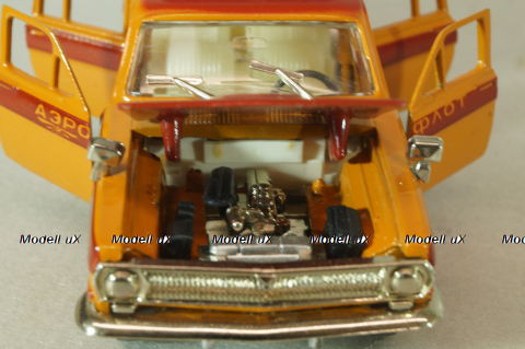 Газ-2402 Волга Аэрофлот, оранжевый, август 87г.,  Тантал/Радон 1:43