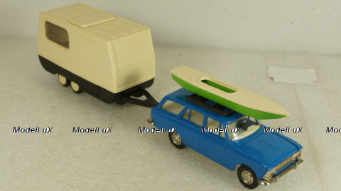 Москвич-426 с прицепом Дача, Фирма Досуг 1:43
