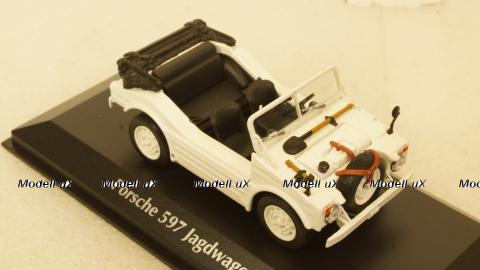 Porsche 597 Jagdwagen 1954, white, 940065301, Maxichamps 1:43