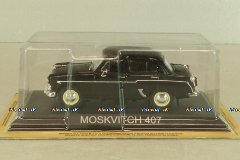 Москвич-407 1958, черный, Masini de Legenda №19, 1:43