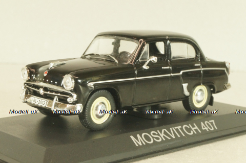 Москвич-407 1958, черный, Masini de Legenda №19, 1:43
