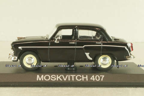 Москвич-407 1958, черный, Masini de Legenda №19, 1:43