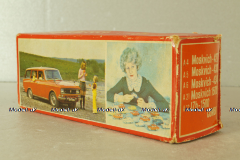 Москвич-426 А3, 3 зажима, белый, 1977г.,  Тантал/Радон 1:43
