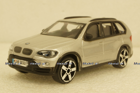 BMW X5 2007 SILVER, BU30145Z, Burago, 1:43