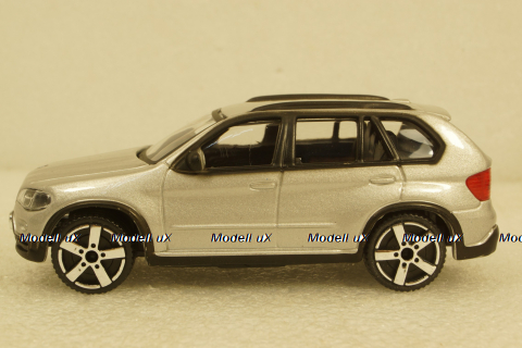 BMW X5 2007 SILVER, BU30145Z, Burago, 1:43