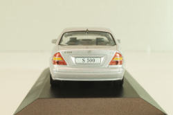Mercedes-Benz S 500 (W220) 1998, silver, MBOMS053, Altaya, Mercedes-Benz Offizielle Modell Sammlung #53, 1:43