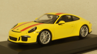Porsche 911 R  2016, Yellow, 940066221, Maxichamps 1:43