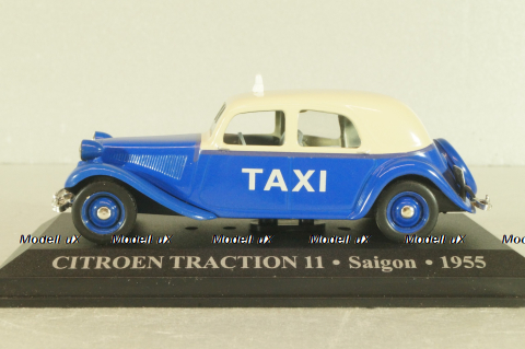 Citroen Traction 11 Taxi Saigon Vietnam 1955, blue, Altaya 1:43