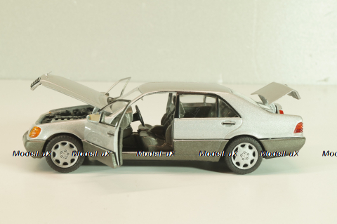 Mercedes-Benz 600 SEL (W140) 1991, silver metallic, 1261S, Schabak 1:43
