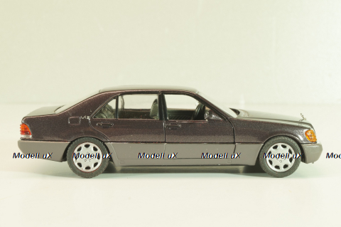 Mercedes-Benz 600 SEL (W140) 1991, silvergrey metallic, 1261SG, Schabak 1:43 Трещина в блистере!