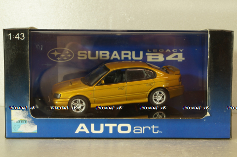 Subaru Legacy B4 1999, gold, 58611, Autoart 1:43