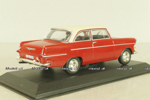Opel Rekord P2 1961, red/white roof, Masini de Legenda №55, Deagostini 1:43