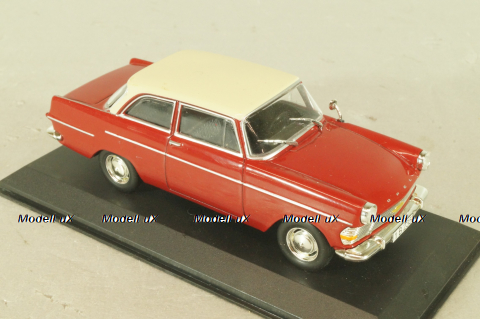 Opel Rekord P2 1961, red/white roof, Masini de Legenda №55, Deagostini 1:43