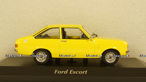 Ford Escort 1975, yellow, 940084100, Maxichamps 1:43
