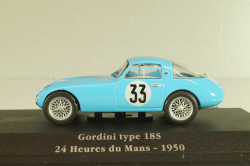 Gordini type 18S #33 24Hr. Le Mans 1950, blue, 2235010, Atlas La Saga Gordini 1:43