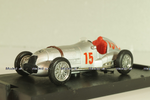 Mercedes-Benz W125 #15 Coppa Wanderbilt 1938, silver, R071, Brumm 1:43