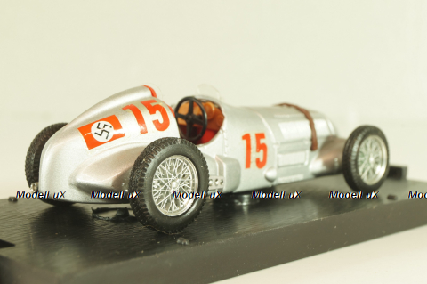 Mercedes-Benz W125 #15 Coppa Wanderbilt 1938, silver, R071, Brumm 1:43