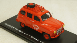 Renault Colorale Prairie 4x4 Break Ambulance service SDIS Red, Hachette 1:43
