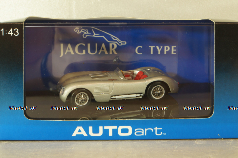 Jaguar C-type 1951, silver, 53502, Auto Art 1:43