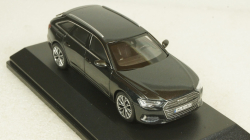 Audi A6 Avant C8 2018 black, iScale 1:43