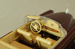 Mercedes-Benz 220 SE Cabriolet (W111) 1965, dark red, 4311, Faller 1:43