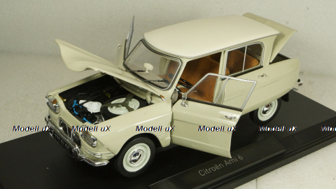 Citroen Ami 6 1965 white, 181529, Norev 1:18