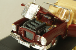Mercedes-Benz 220 SE Cabriolet (W111) 1965, dark red, 4311, Faller 1:43