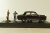 Mercedes-Benz 180 Ponton (W180), The Cold War Series with 2 figures, black, REP CWA 06, Replicars 1:43