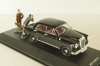 Mercedes-Benz 180 Ponton (W180), The Cold War Series with 2 figures, black, REP CWA 06, Replicars 1:43