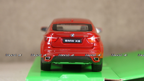 BMW X6 (E71) 2008, dark red, WEL24004rt, Welly 1:24