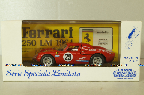 Ferrari 250LM #29 1964, red, La Mini Minera, Best Models 1:43