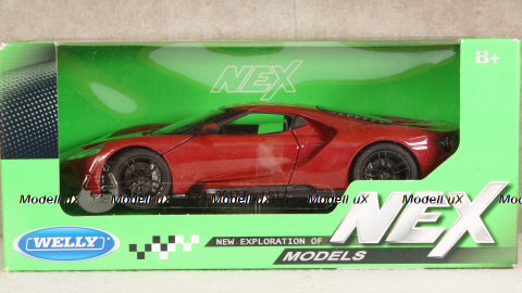 Ford GT 2015, WEL24082M.RED, dark red Welly 1:24