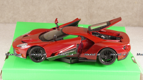 Ford GT 2015, WEL24082M.RED, dark red Welly 1:24