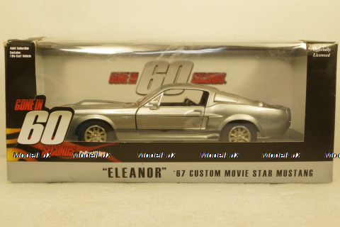 Ford Mustang Shelby GT500E 1967 Eleanor Fuori IN 60, 18220, Greenlight 1:24