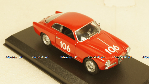 Alfa Romeo Giulietta Sprint Coupe Mille Miglia 1960 St.Nr. 106, Detail Cars 1:43