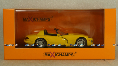 Dodge Viper Roadster - 1993 - YELLOW, 940144031, Maxichamps 1:43
