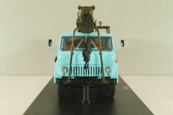 К-67 Автокран на шасси Маз-500 1965, голубой/хаки, SSM1610, SSM 1:43