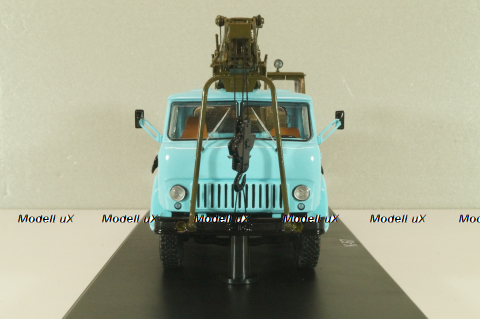 К-67 Автокран на шасси Маз-500 1965, голубой/хаки, SSM1610, SSM 1:43