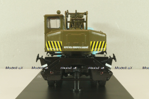 К-67 Автокран на шасси Маз-500 1965, голубой/хаки, SSM1610, SSM 1:43