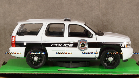 Chevrolet Tahoe Police 2008, WEL22509WP-W, Welly 1:24