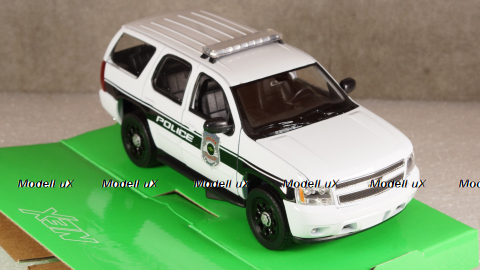 Chevrolet Tahoe Police 2008, WEL22509WP-W, Welly 1:24
