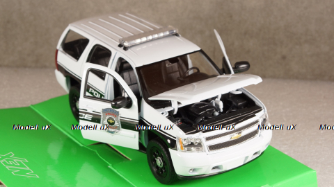 Chevrolet Tahoe Police 2008, WEL22509WP-W, Welly 1:24