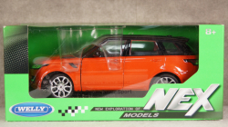 Range Rover sport 2010, orange/black, WEL24059Chili, Welly 1:24
