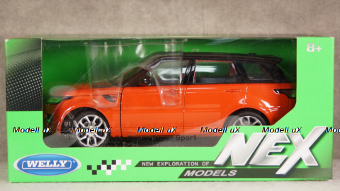 Range Rover sport 2010, orange/black, WEL24059Chili, Welly 1:24