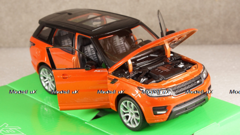 Range Rover sport 2010, orange/black, WEL24059Chili, Welly 1:24
