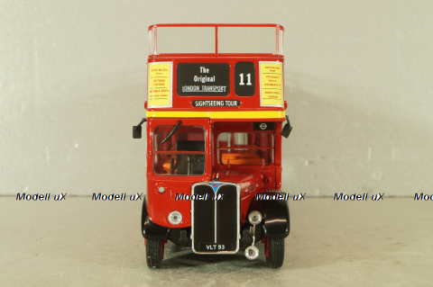 AEC Regent RT Open top 1950, red, BUS018, IXO 1:43