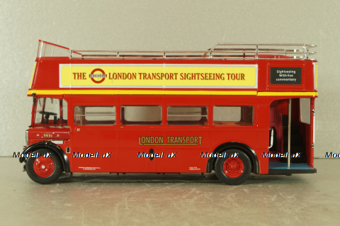 AEC Regent RT Open top 1950, red, BUS018, IXO 1:43